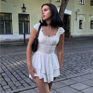 The Love Galore Romper White